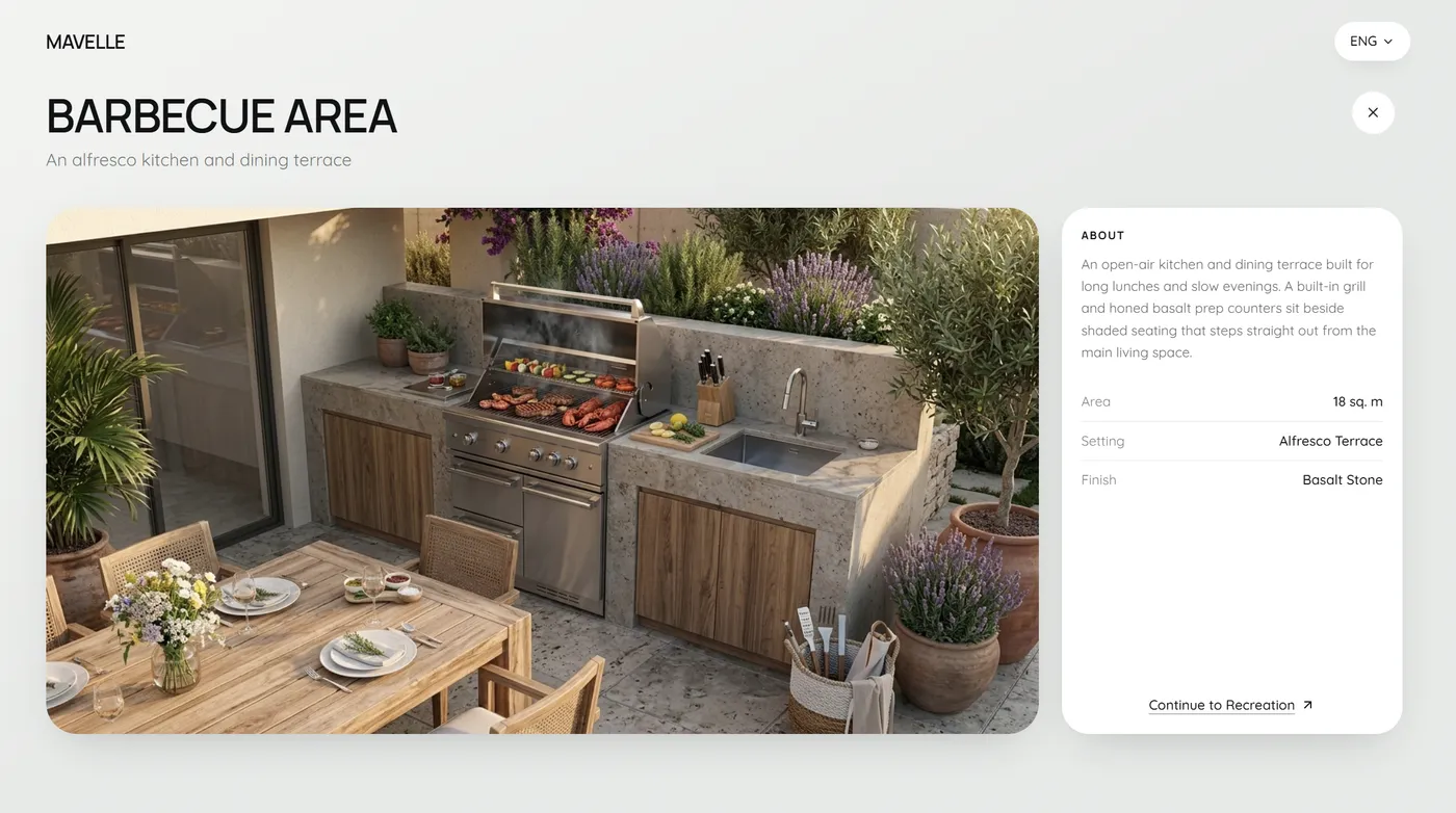 Barbecue area